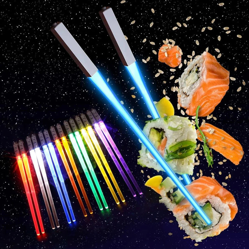 Hhomeenjoy Illuminate Your Meals with Lightsaber Chopsticks