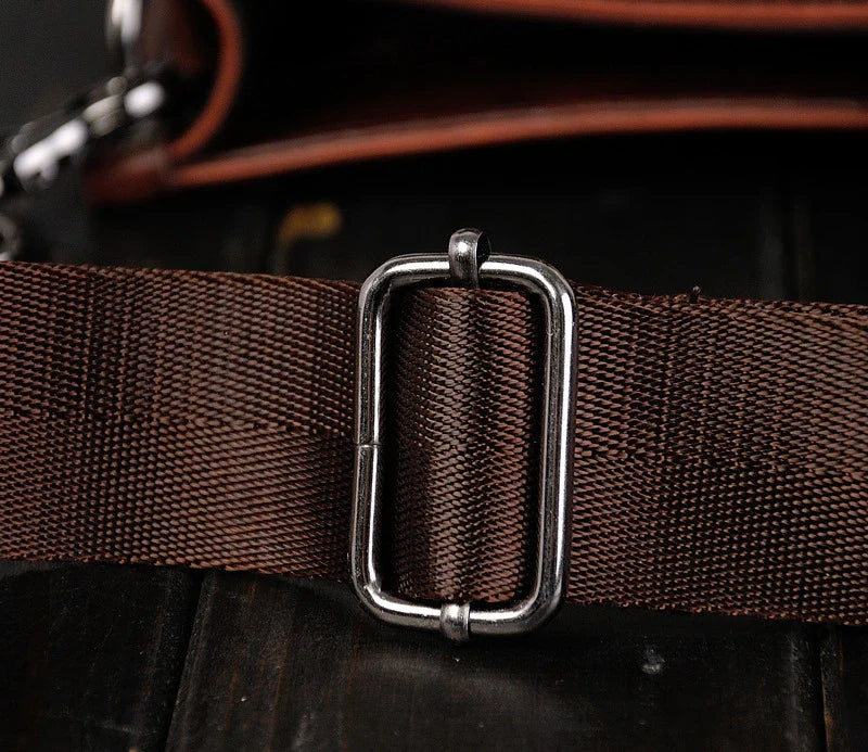 Stylish Men's Shoulder Messenger Bag with Korean-inspired Design, Crafted from Durable PU Leather