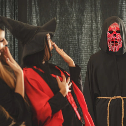 Terrifying Halloween Blood Ghost Face Mask with Chilling Design and Comfortable Fit