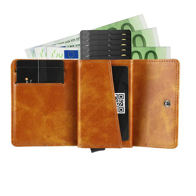 Hhomeenjoy US Stylish Tri-fold Wallet: Sleek Design, Secure Storage