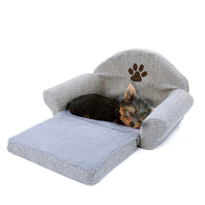 Paw Design Pet Sofa in various colors, featuring a cozy and stylish design for small to medium-sized pets