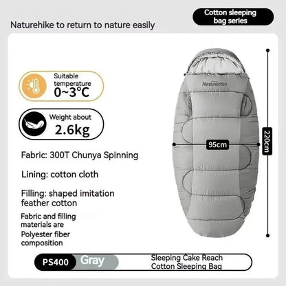 Cozy and comfortable cotton sleeping bag liner for outdoor camping, hiking, and backpacking adventures