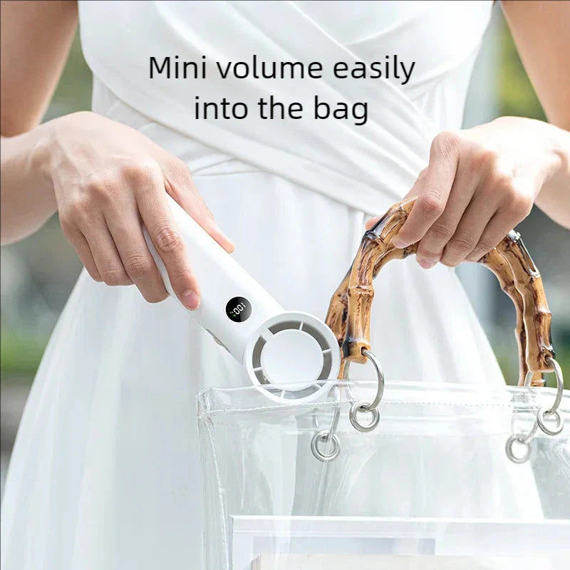 Hhomeenjoy 3600mAh USB Rechargeable Portable Fan with LED Lamp