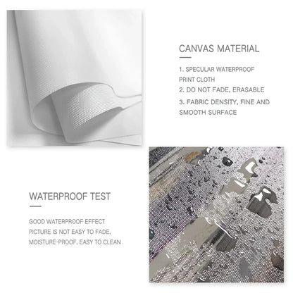 Charming black cat reading on a toilet, printed on a high-quality canvas poster for bathroom decor