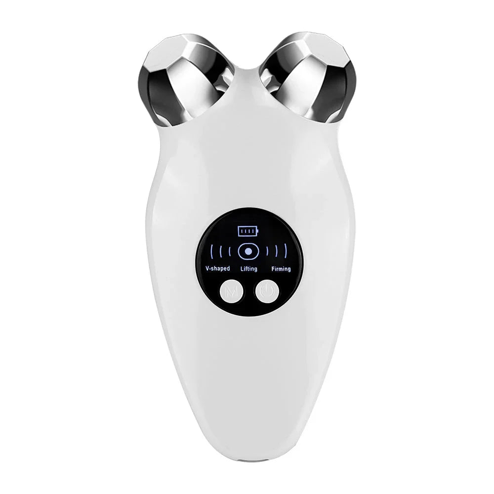 Microcurrent Face Lifting and Firming Device with Warm Compress - Achieve a Youthful, Lifted Complexion