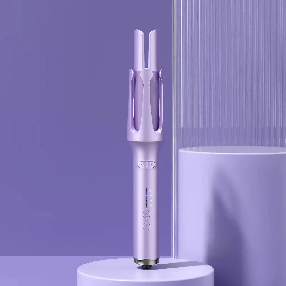 Automatic curling iron with negative ion technology for creating effortless, salon-quality curls