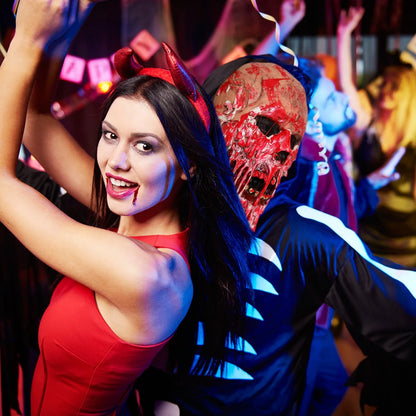Terrifying Halloween Blood Ghost Face Mask with Chilling Design and Comfortable Fit