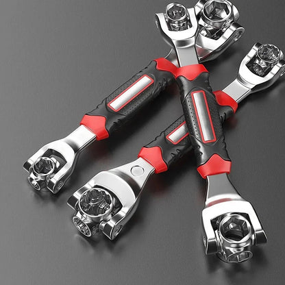 A versatile 52-in-1 socket wrench with a universal ratchet design, offering superior strength and durability for a wide range of fastening tasks.