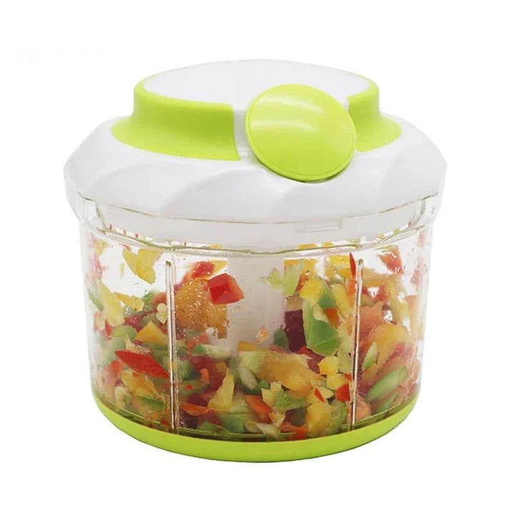 Stainless steel food chopper with 3-cup capacity for effortless meal prep