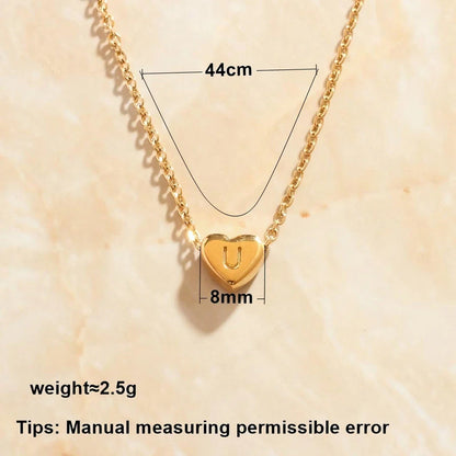 Captivating 18K gold plated love letter necklace with stainless steel construction and unique mood tracker functionality.