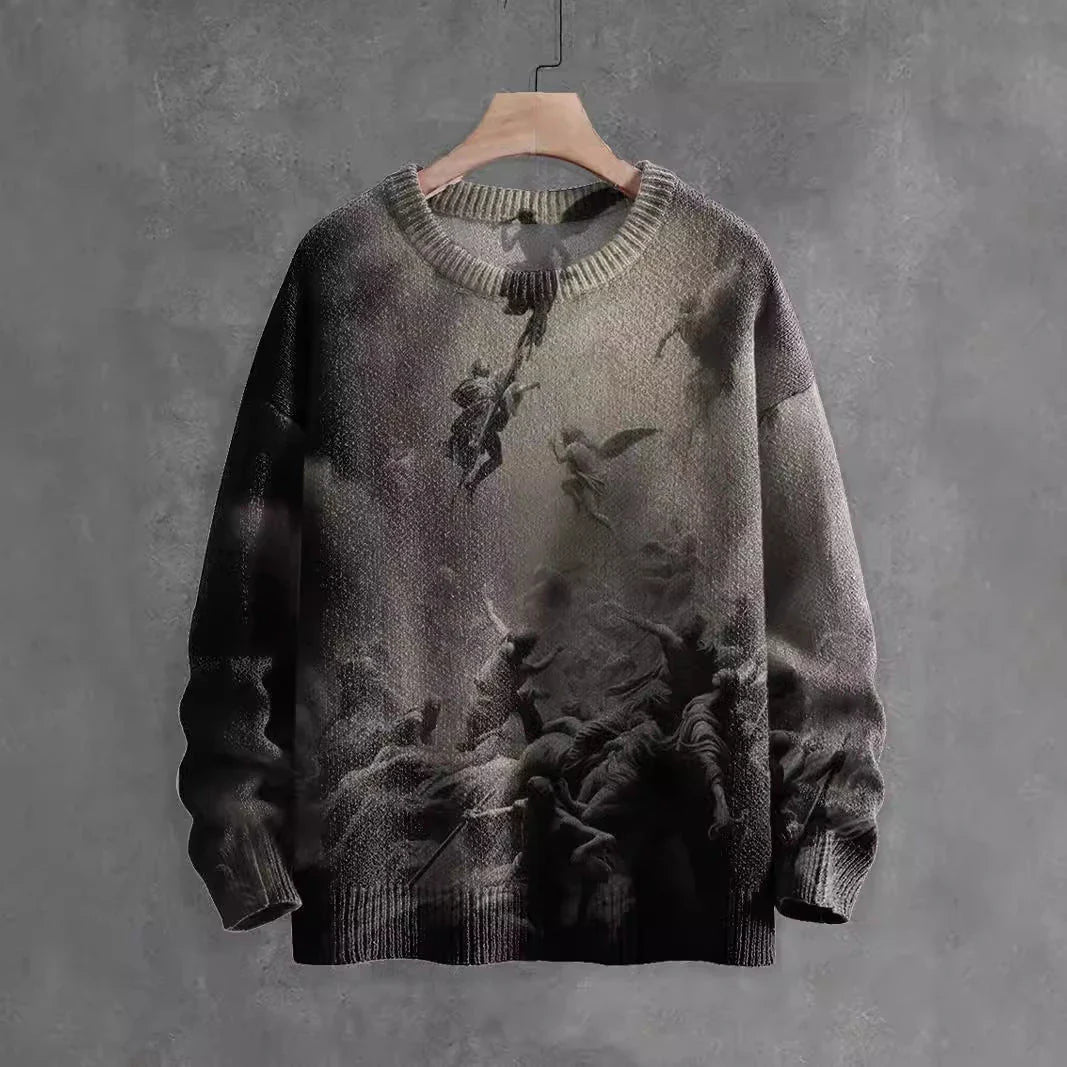 Ghostly Halloween sweater with playful ghost design, available in a variety of colors and sizes