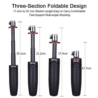 Compact Vlogging Tripod - Portable Extendable Mini Tripod for Action Cameras