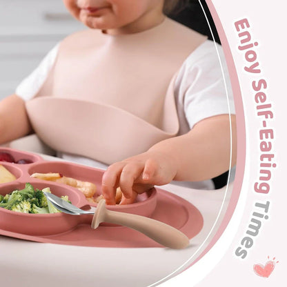 Cartoon Stainless Steel Kids' Cutlery Set with spoon and fork in playful designs, perfect for toddler and child mealtime