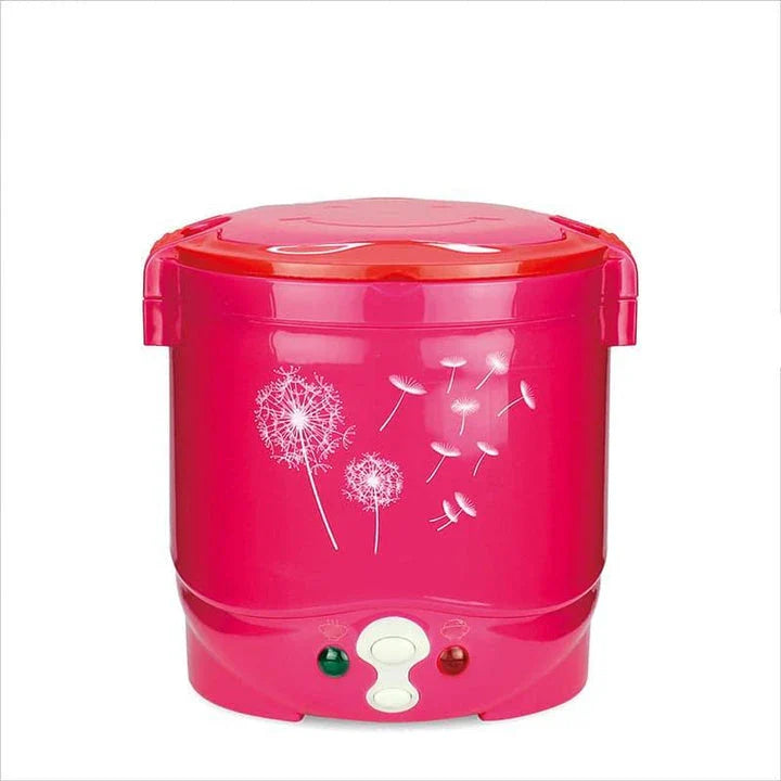 Versatile electric mini cooker with various color options for convenient home cooking and meal preparation