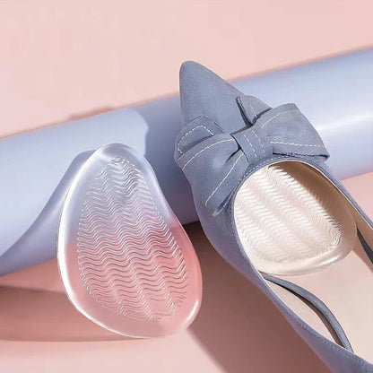 Comfortable high heel insoles made of soft, durable silicone to reduce foot pain and provide all-day support.