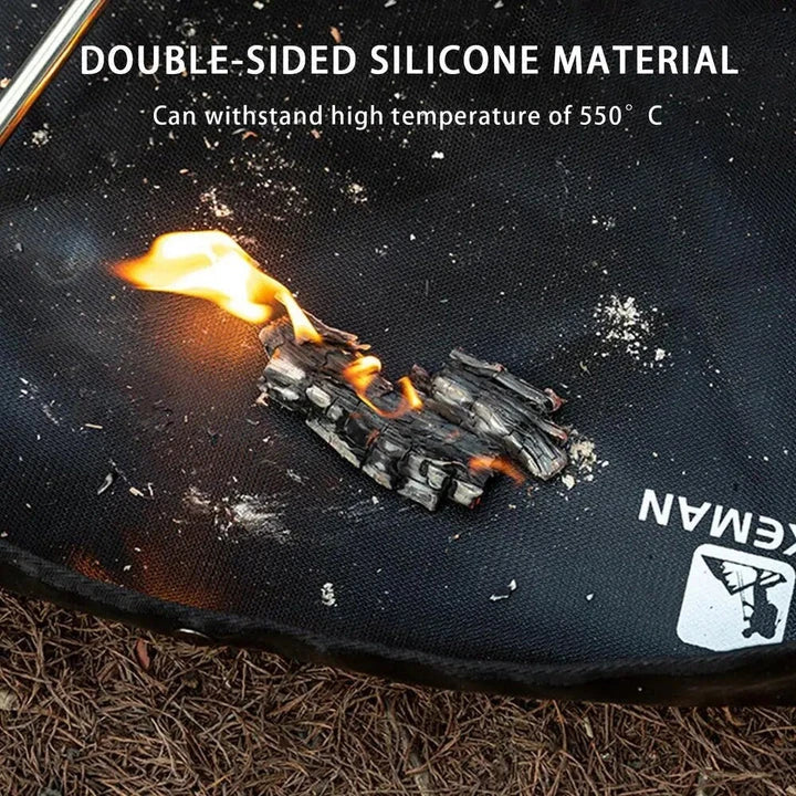 Trendha Fireproof Hexagonal Mat for safe and convenient outdoor activities like camping, barbecues, and more