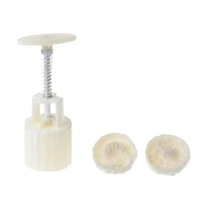 Hand-Pressed Chocolate Stamp in White - Durable Plastic Design for Imprinting Custom Patterns on Homemade Chocolates