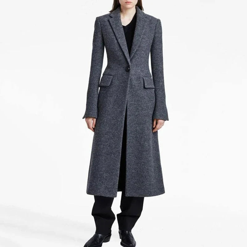 Hhomeenjoy Chic and Cozy Woolen Long Coat for Women
