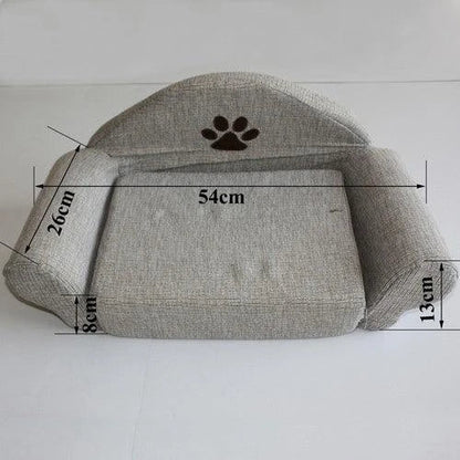 Paw Design Pet Sofa in various colors, featuring a cozy and stylish design for small to medium-sized pets