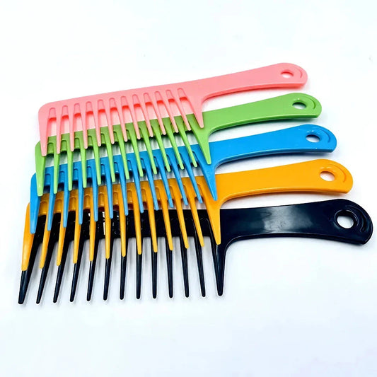 Trendha Heat-Resistant Wide-Tooth Comb for Smooth, Manageable Curly Hair