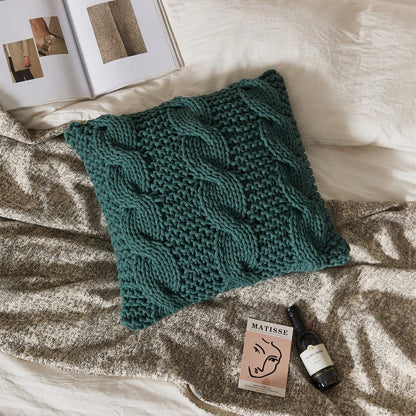 Cozy Luxury Chunky Knit Throw Pillow in various vibrant colors, providing exceptional comfort and style for living rooms, bedrooms, and offices.