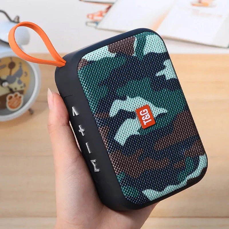 Portable wireless Bluetooth 5.0 soundbar speaker with waterproof design and built-in TF card slot, perfect for on-the-go entertainment