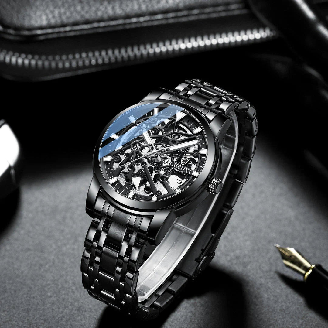 Trendha Automatic Mechanical Watch with Waterproof and Luminous Design in Various Color Options