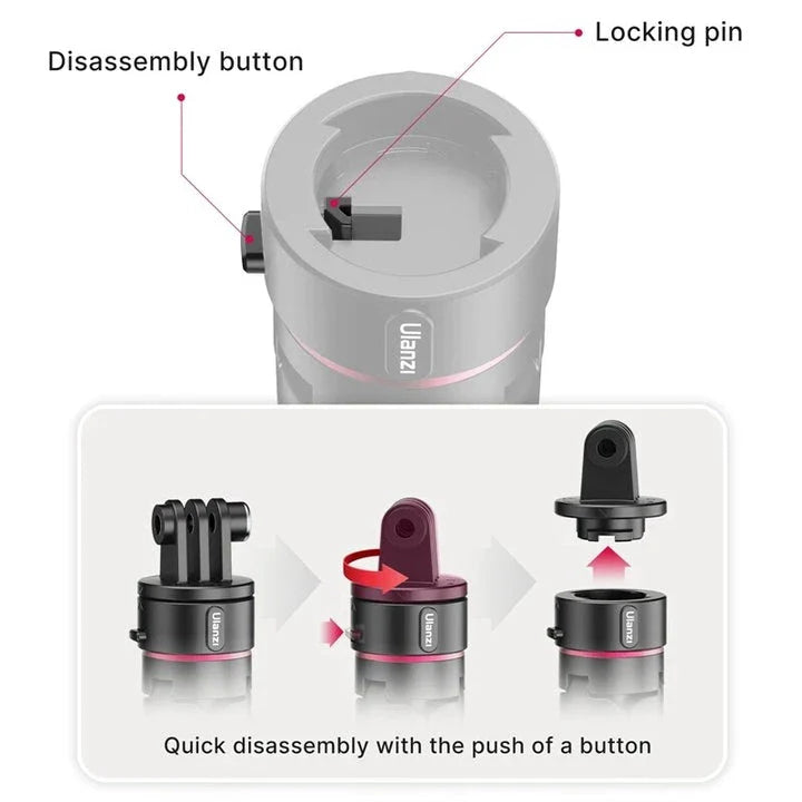 Compact Vlogging Tripod - Portable Extendable Mini Tripod for Action Cameras