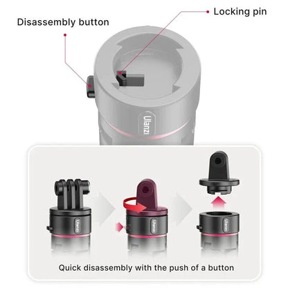 Compact Vlogging Tripod - Portable Extendable Mini Tripod for Action Cameras