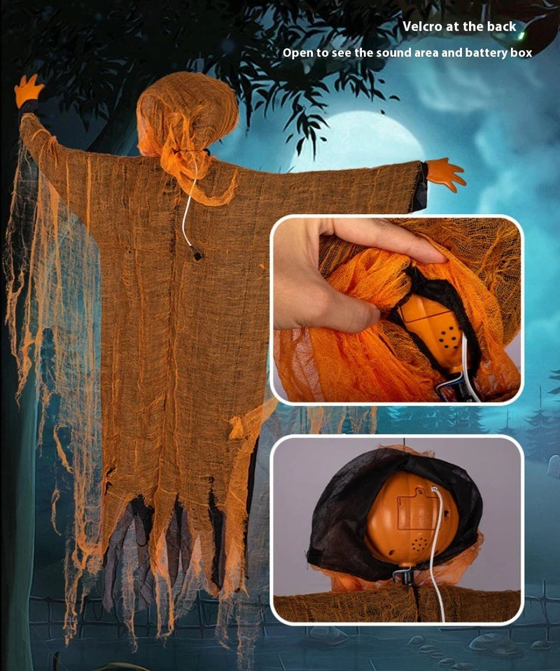 Hhomeenjoy Illuminating Halloween Decoration: Ghost Pumpkin Party Ornaments
