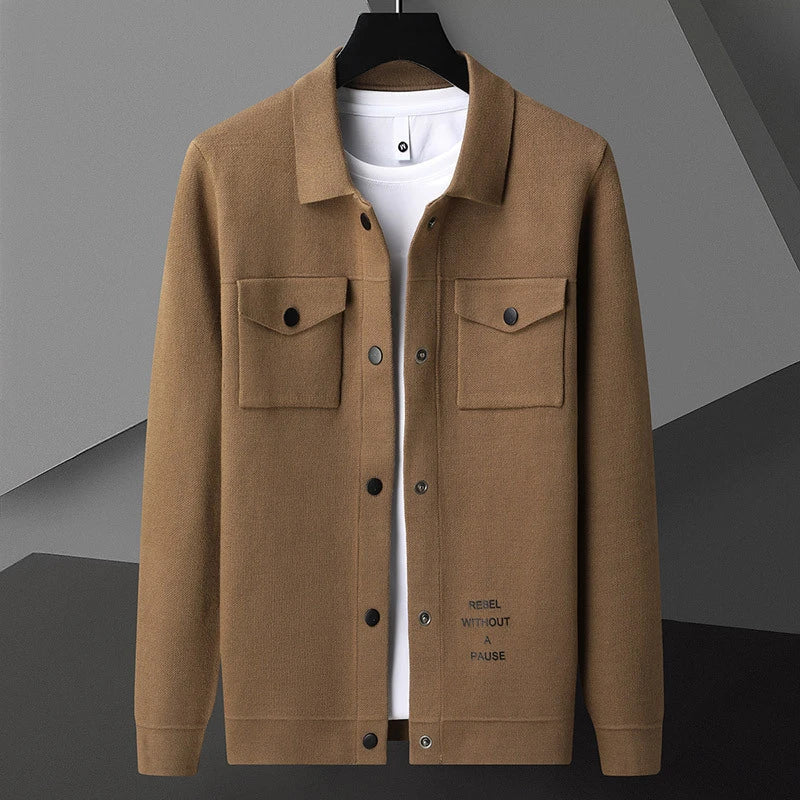 Soft, plush cardigan sweater for men in a variety of colors and sizes, featuring a relaxed bat sleeve design for effortless style and comfort.
