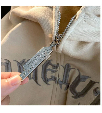 Vintage-inspired American-made sweater cardigan in a relaxed, oversized fit with cozy cotton construction