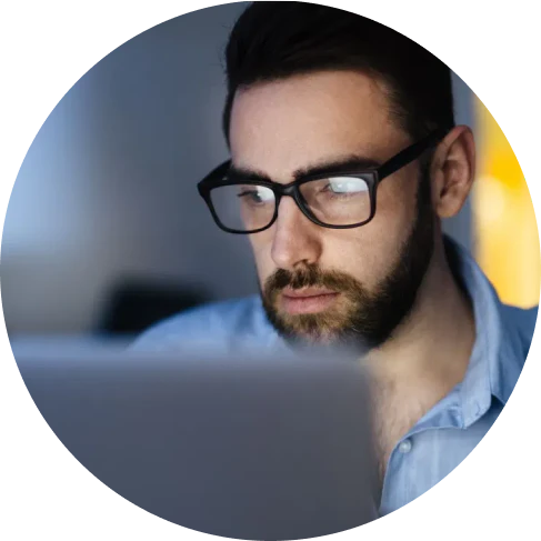 Premium Anti-Blue Light Gaming Glasses with sleek, modern frames and polycarbonate lenses that block up to 99% of harmful blue light