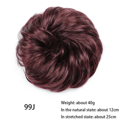 Messy Chignon Donut Hair Bun Pad - Effortless Elegance Hair Accessory for Stylish Buns