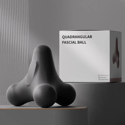 Deep Tissue Massage Ball with Unique Quadrangular Design for Targeted Muscle Relief