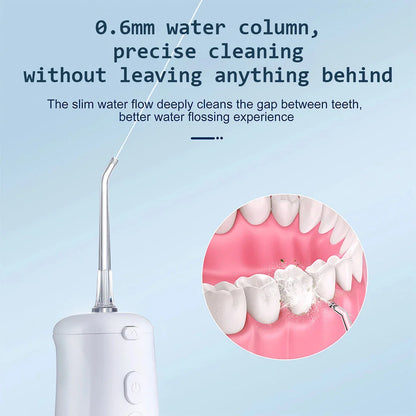 Cordless water flosser with three cleaning modes and a detachable water tank for a superior oral hygiene experience.