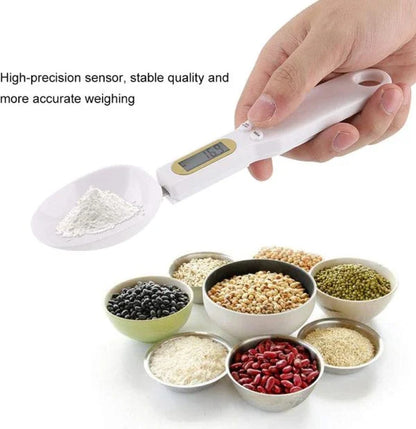 Digital Spoon Scale - Precise Electronic Measuring Spoon with LCD Display for Accurate Ingredient Portioning in Cooking and Baking