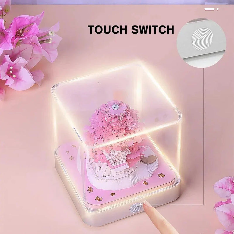 Hhomeenjoy  2024 Calendar Memo Pad: 3D Paper Art Earth Decoration, Creative Desk Calendar, DIY Notes Notepad Sculpture Gift