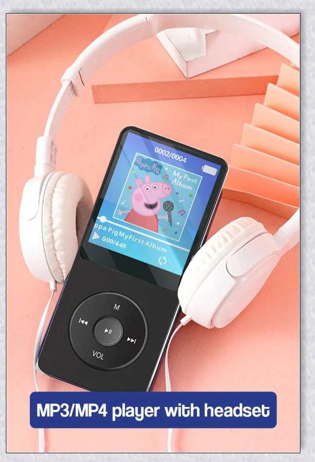 MP3 MP4 Player with Headset for Kids - Safe, Engaging Digital Entertainment Device