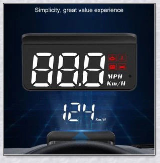 M3 Auto OBD2 GPS Head Up Display for Cars with real-time speed, compass, and satellite icon display