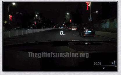 M3 Auto OBD2 GPS Head Up Display for Cars with real-time speed, compass, and satellite icon display