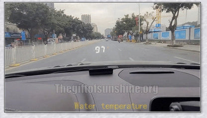 M3 Auto OBD2 GPS Head Up Display for Cars with real-time speed, compass, and satellite icon display