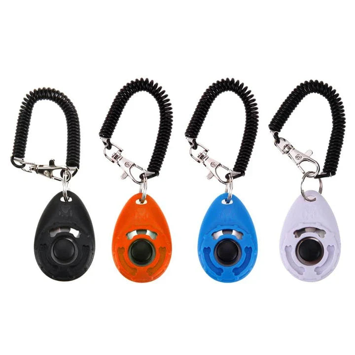 Dog Clicker Training Tool with Wrist Strap - Compact, durable design for efficient dog training