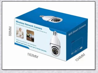 HD 1080P 360 degree panoramic wifi security camera light bulb for discreet home and office monitoring