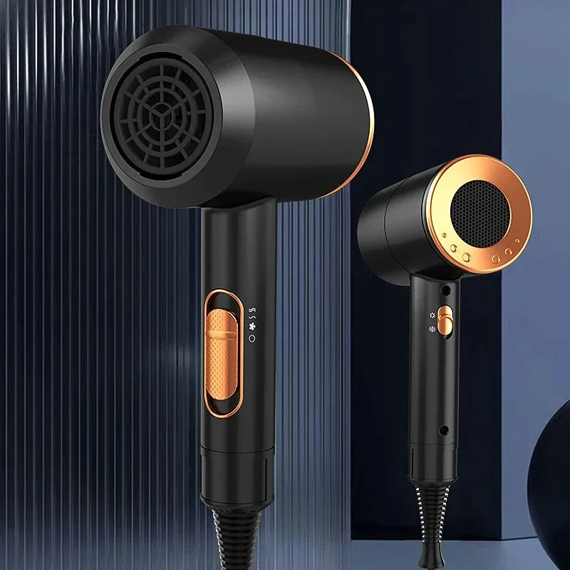 High-speed negative ion hair dryer with diffuser attachment for fast, frizz-free drying and salon-quality styling