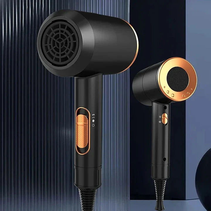 High-speed negative ion hair dryer with diffuser attachment for fast, frizz-free drying and salon-quality styling