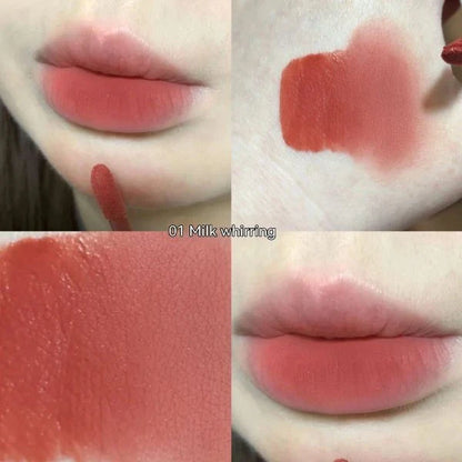 Matte Finish Bear Cute Rabbit Lip Mud in various shades with a playful design