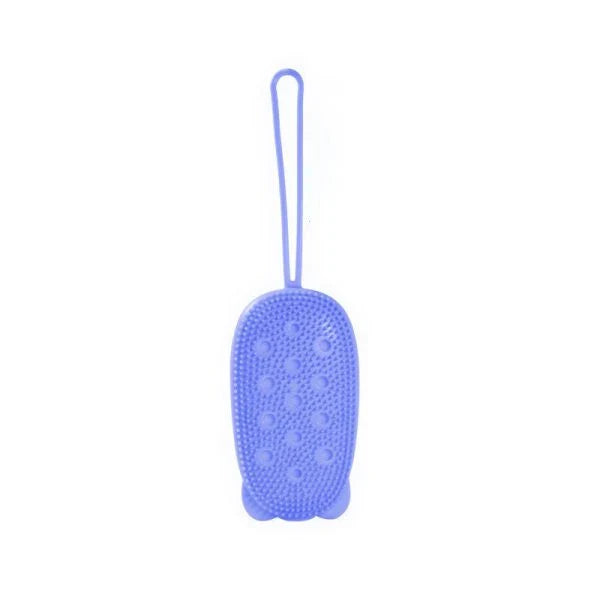 Soft, durable silicone sponge for effortless bathroom cleaning and scrubbing
