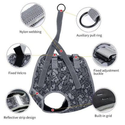 Full Body Support Dog Lift Harness with adjustable straps and handles to assist senior or injured dogs