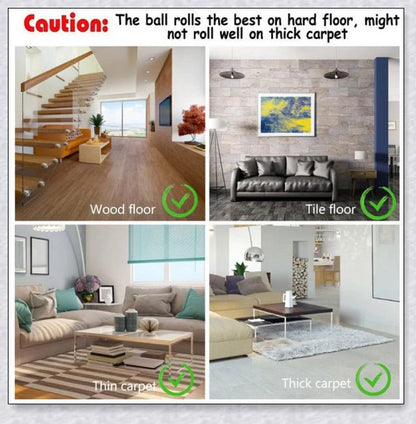 Remote Control Pet Bounce Ball - Durable, Interactive Toy with Vibrant LED Colors and Remote Control for Endless Pet Playtime Fun